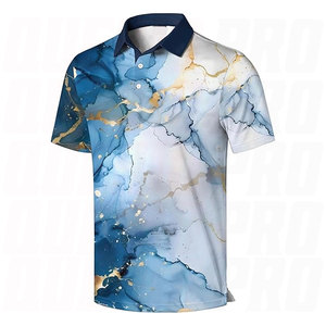 Polo Deportivo para Hombre, Rojo con Rayas Diagonales, Tejido Transpirable que Absorbe la Humedad, Manga Corta - Product Image 1