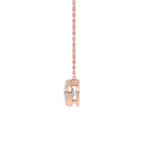 Collar con Colgante de Diamante Ovalado Cultivado en Laboratorio, Oro Sólido de 14K/18K, Joyería Minimalista para Uso Diario, Regalo de Lujo para Mujer - Product Image 5