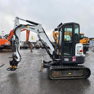 Excavatrice Bobcat E55, puissance hydraulique et moteur maximales, prête à l'emploi, machine robuste. - Product Image 4