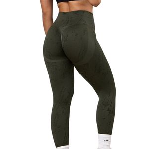 Olive Print Fitness Legging Women High Rise Stretch Workout <b>Tights</b> Training Yoga Pants Athletic Activewear Bottoms - Product Image 6