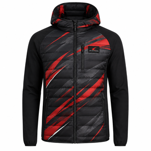 Blouson matelassé à prix réduit, couleur et taille personnalisables avec votre logo – Collection Hiver – Blousons matelassés pour homme - Product Image 3