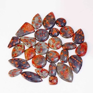 Pierre précieuse naturelle en obsidienne d'arachide polie, fabriquée en Inde, pour la création de bijoux personnalisés et de créations artisanales, disponible en promotion. - Product Image 4