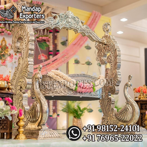 Cuna de Bebé Estilo Vintage, Cuna de Madera de Teca Premium Estilo Barco, Cama Columpio para Bebé con Acabado en Nogal Real, Tallada a Mano, Palna USA - Product Image 5