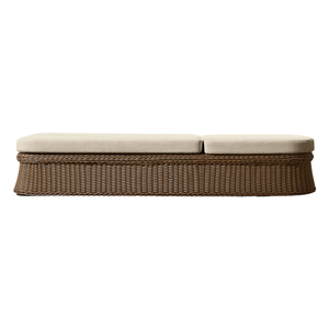 Chaise longue d'extérieur élégante en osier Mandarin Oriental, dossier réglable, coussin de luxe, lit de jour moderne pour piscine – Offre Spéciale - Product Image 3