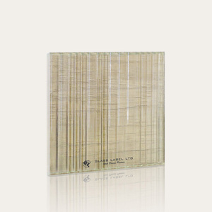 Panneaux de verre sur mesure pour murs EVA ondulé givré SGP PVB Design sablé Verre intérieur/verre pour hôtel - Product Image 4