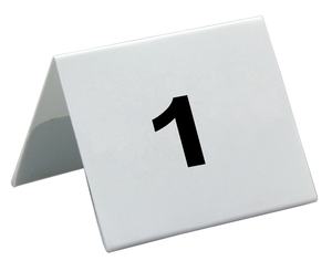 Numéros de table imprimés sur carte plastique, écologiques, Henry Foodservice, prix bas - Product Image 2