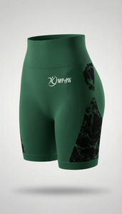 กางเกงขาสั้นออกกำลังกายเอวสูง ระบายอากาศดี สไตล์สตรีทแวร์ สำหรับเล่นกีฬา ยกกระชับสะโพก เหมาะสำหรับโยคะ ฟิตเนส ผู้หญิง ผ้าไร้ตะเข็บ ช่วยยกก้น - Product Image 4