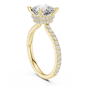 แหวนหมั้นเพชรทรงคุชชั่น 3 กะรัต ดีไซน์คลาสสิก ทองคำขาว 14K ได้รับการรับรองจาก IGI เพชรเพาะเลี้ยงในห้องปฏิบัติการ ของขวัญวันครบรอบแต่งงาน - Product Image 4