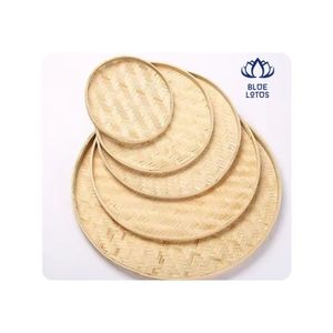 Bandeja de Bambú, Favorita de los Clientes, Superficie Higiénica, Diseño Liso, Ideal para Servir Comida y Exhibir Artículos, Mejora la Apariencia - Product Image 1