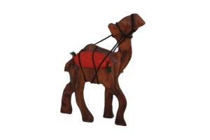 Juego de Camel de madera tallada a mano, figuritas de animales de madera - Product Image 3