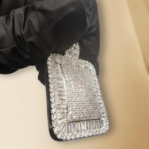 Pendentif personnalisé en diamant de laboratoire Iced Out pour hommes et femmes, bijoux hip-hop rock pour hommes, pendentif personnalisé en argent 925 Iced Out pour cadeau - Product Image 1