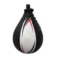 Ballon de boxe double extrémité en cuir avec logo personnalisé, prix de gros