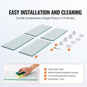 15 X 15 X <b>7</b> Inch Clear Tempered Wind Guard for Square Gas <b>Fire</b> Pit 0.31 Inch Thick Accessory Fireplace Set & Accessory - Product Image 4