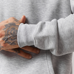 Ensemble de survêtement gris à capuche pour homme Mono Clothing, 100 % coton, coupe classique, sweat-shirt décontracté avec poches latérales, vêtements d'hiver - Product Image 5