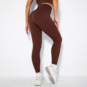 Ropa de Yoga sin Costuras de Cintura Alta para Mujer, Leggings Deportivos, Ropa Deportiva para Gimnasio, al por Mayor y Personalizada OEM - Product Image 4