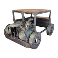 Unidad de exhibición de automóvil indio Jeep-Look hecha a mano, muebles hechos a mano de diseño de coche Moter de restaurante de madera para uso en la sala de estar
