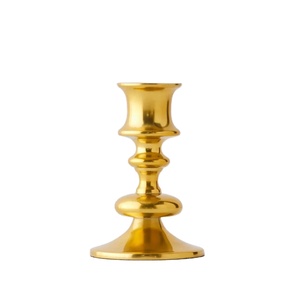 Portavelas cónico de Metal chapado en oro antiguo, nuevo diseño, Decoración de mesa, soporte de vela de Venta caliente de acabado Alto a la moda - Product Image 1