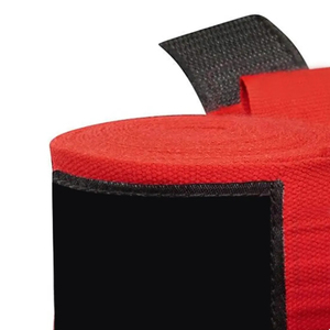 Cotton Durable Boxing Hand <b>Wraps</b> in Yellow Red Blue White <b>Black</b> for Training Comfortable Fit All Seasons Use - Product Image 2