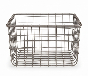 Elegant Black Metal <b>Storage</b> <b>Basket</b> Durable Iron Steel <b>Square</b> Design Multi Purpose Perfect For Kitchen Home Restaurant - Product Image 5