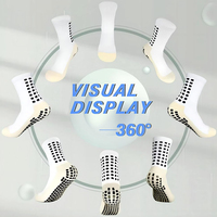 Chaussettes de football de qualité supérieure, talon à coutures renforcées, semelle épaissie en tissu éponge, antidérapantes, avec design et taille personnalisés