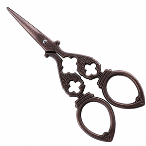 Antique Bronze Embroidery <b>Scissors</b> Vintage <b>Sewing</b> <b>Scissors</b> Stainless Steel Eyebrow Trimming <b>Scissors</b> Nail Cutting OEM ODM - Product Image 1
