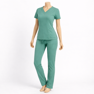 Nouvelles tenues d'infirmières tendance pour femmes - Ensemble uniforme médical avec haut et pantalon de jogging - Product Image 1