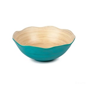 Bol à salade en bambou festonné à prix abordable pour la cuisine – Bols de service modernes personnalisés OEM/ODM fabriqués au Vietnam - Product Image 1