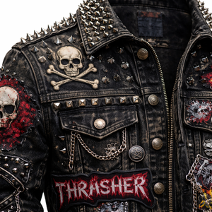 Veste de combat cloutée pour hommes, commande en gros, options personnalisées disponibles - Fabricant OEM et fournisseur direct d'usine - Product Image 4