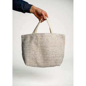 Custom Colorblock Cotton Lurex Handbag Fashion Tote OEM ODM Global Export Market Supply - Product Image 1