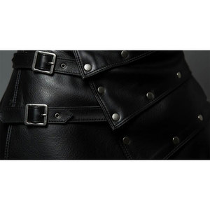 Kilt de Cuero Negro Hecho a Mano para Hombre, Estilo Gótico Punk Rock, Kilt Utilitario Steampunk con Hebilla Ajustable - Product Image 6