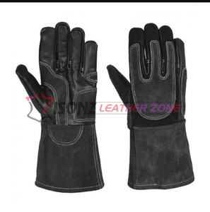 ISONZ ถุงมือหนังนิรภัยสำหรับงานเชื่อมไทก์-ป้องกันความร้อน ป้องกันการบาด ป้องกันการลื่น 14 นิ้ว - Product Image 4