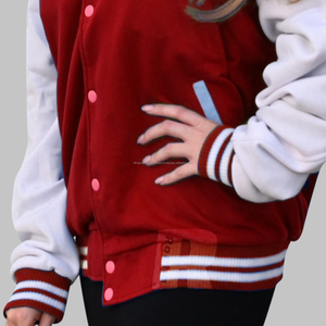 Último modelo de chaquetas universitarias de lana de algodón con chaqueta universitaria de Letterman impresa personalizada Proveedores de Pakistán Aceptamos PayPal - Product Image 5