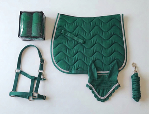 Juego de 4 Piezas de Almohadillas de Montar a Caballo de Primera Calidad, Duraderas, de Mezcla de Algodón, Rellenas de Espuma, para Doma Clásica - Product Image 2