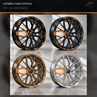 Jantes forgées 6061-T6 à 20 rayons en Y, finition noir brillant, concaves profondes, 18-22 pouces, 5x112 5x120 5x130 pour BMW Audi Mercedes-Benz