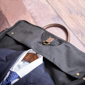 Vintage Genuine Leather <b>garment</b> <b>bag</b> Large Capacity Lightweight Weekender <b>Travel</b> Shoe Compartment <b>garment</b> duffle <b>bag</b> - Product Image 4