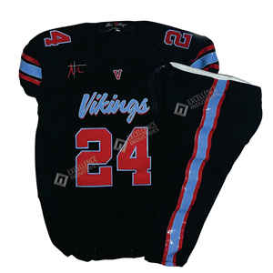 Nouvelle arrivée : Maillot de football américain confortable, léger, à manches courtes, avec nom d'équipe, technique sublimée, en twill. - Product Image 5