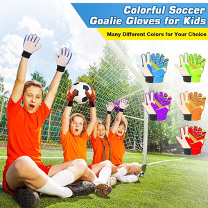 Professional Leather Goalkeeper Soccer <b>Gloves</b> Waterproof Breathable Non-Slip Unisex - Product Image 2