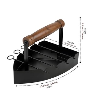 Plateau de service en métal haut de gamme personnalisable avec compartiments séparés pour servir des snacks, des chips, des fruits secs et des aliments de manière élégante - Product Image 2
