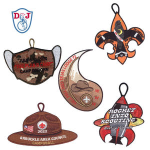 แพทช์ปักลายยอดนิยมแบบกำหนดเอง ตราสัญลักษณ์ลูกเสือชายหญิง สำหรับตกแต่งเครื่องแบบ - Product Image 6