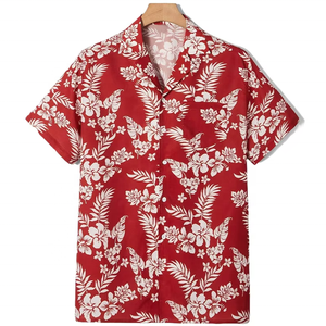 Nouvelles Chemises Hawaïennes Florales d'Été pour Hommes à Manches Courtes, Respirantes, Décontractées, pour les Vacances, Vente en Gros, Personnalisables, 100% Polyester - Product Image 6