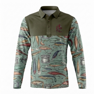 เสื้อโปโลใหม่ปี 2026 ขายส่ง แบบซับลิเมชั่น แขนยาว สีสันตามสั่ง ป้องกันแสงแดดระดับมืออาชีพ UPF 50 ผ้าฝ้ายผสม ระบายอากาศได้ดี - Product Image 1