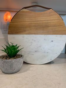 Handcrafted food tray chic serving accessories luxury presentation <b>board</b> wooden serving slab marble snack tray premium <b>board</b> - Product Image 6
