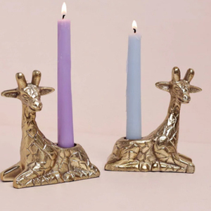 Juego de 2 Portavelas Metálicos con Forma de Jirafa, Decoración Navideña Metálica para el Hogar - Product Image 3