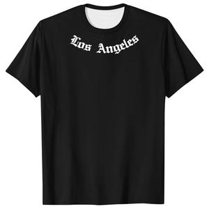 Camisetas Casuales para Hombre con Estampado de Letras, Manga Corta, Cuello Redondo, Tejido de Poliéster Elástico, Corte Regular - Product Image 4