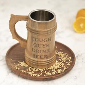Handmade Rustic Wooden Mug for Drinks Premium Drinkware with Unique Appeal - Product Image 4