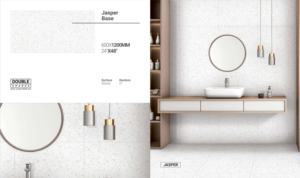 Baldosa de Porcelana Pulida de Doble Carga DC 600x1200mm, Resistente, Brillante, Vitrificada, para Sala de Estar, Vestíbulo, Comedor de Lujo - Product Image 3