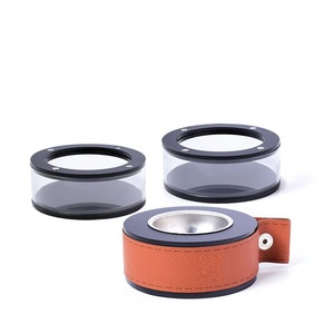 Portable Leather <b>Bakhoor</b> Incense Burner Set with Acrylic Storage Containers | Magnetic <b>Oud</b> Incense Kit & Charcoal Holder - Product Image 3