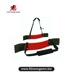 Adjustable <b>Red</b> Neoprene Arm Blaster <b>Belt</b> for Gym Training Universal Fit - Product Image 1