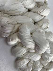 Recycled Sari Silk <b>Ribbon</b> Bulk Eco Friendly Yarn Handmade recycled Textile <b>Ribbon</b> For Weaving Jewelry Making <b>Gift</b> Wrap Craft - Product Image 5