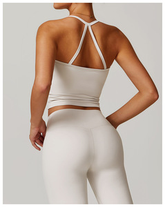 En gros : Haut de yoga, Vêtements de sport, Ensembles de fitness pour la gym, Débardeurs de course, Leggings, Leggings à effet froncé, Pantalons à jambes larges, Ensemble de leggings de sport - Product Image 4
